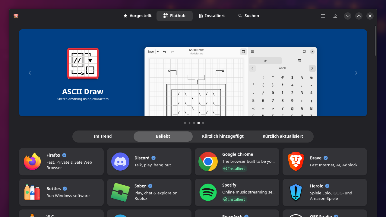 Bazaar App-Store in Linux Bazzite - Screenshot: InaiMathi.de Bazaar App-Store in Linux Bazzite
