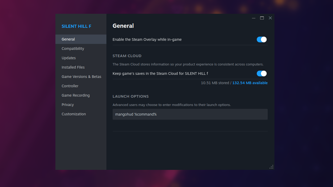 Steam Mango-HUD Launch-Options - Screenshot: InaiMathi.de Steam Mango-HUD